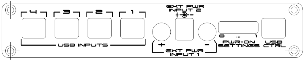 PWR-USB Switchbox back panel